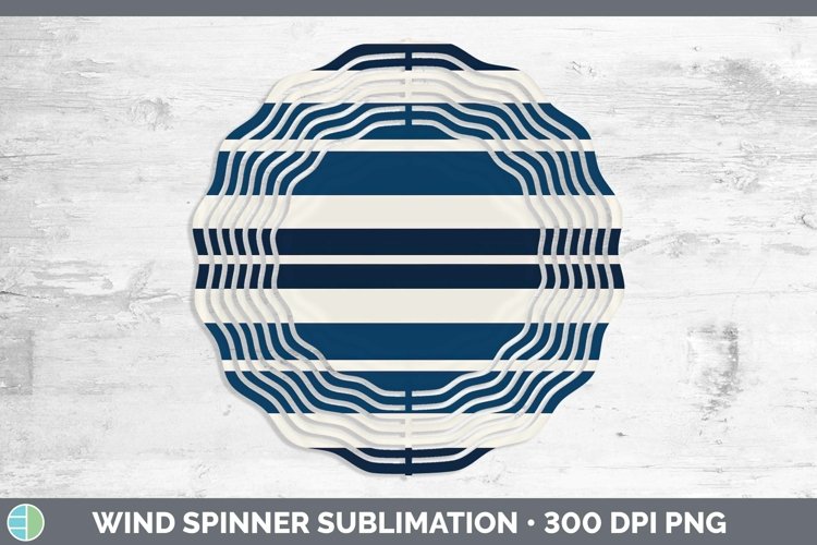GorgeousDark Blue Wind Spinner design.
