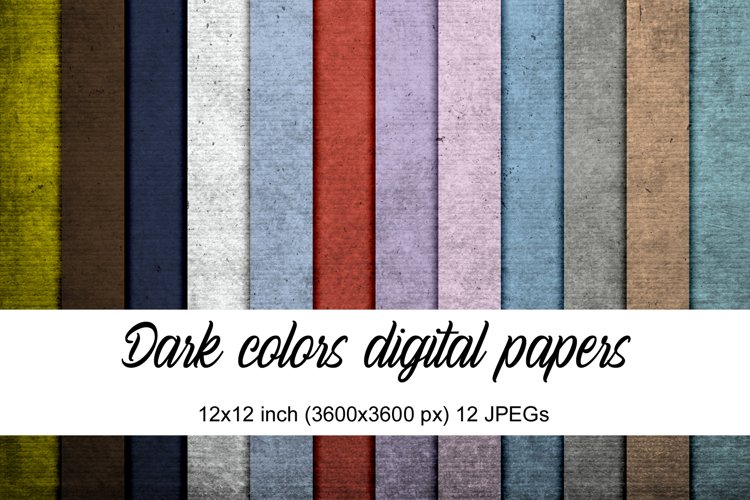 digital papers with dark colors and textures