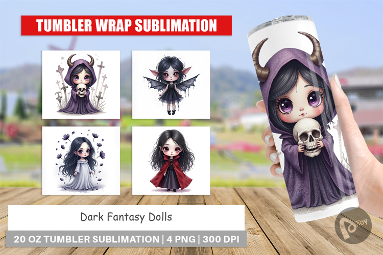 Tumbler Dark Fantasy Dolls