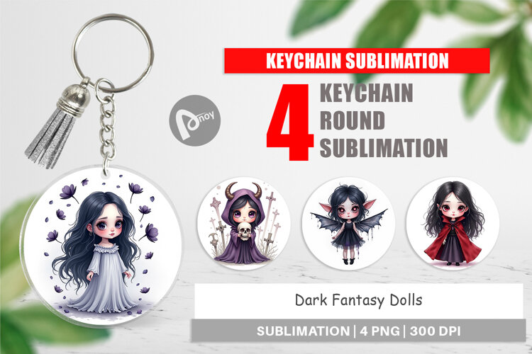Keychain Dark Fantasy Dolls example image 1