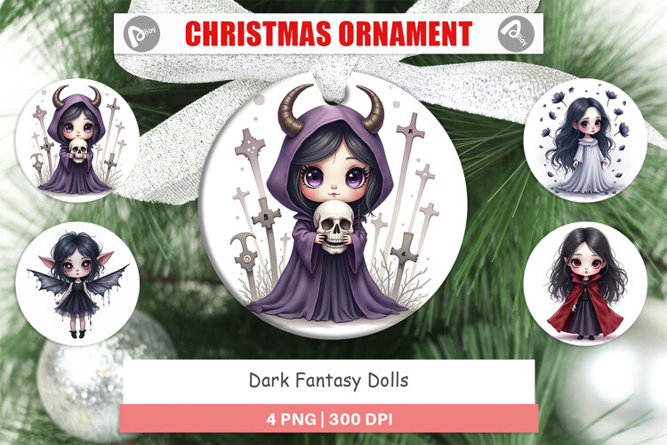 Ornament Dark Fantasy Dolls example image 1