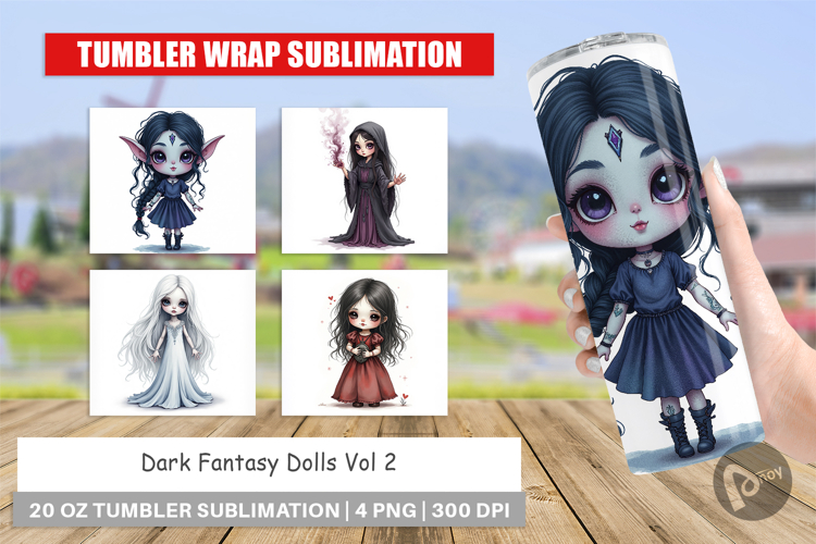 Tumbler Dark Fantasy Dolls