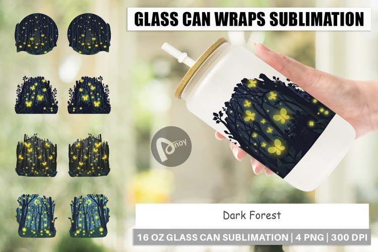 Glass Can Deep Forest