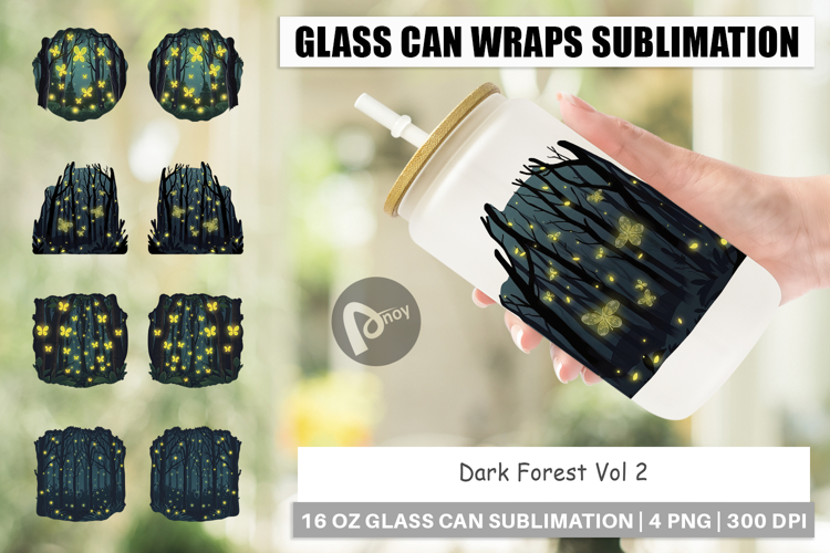 Glass Can Deep Forest