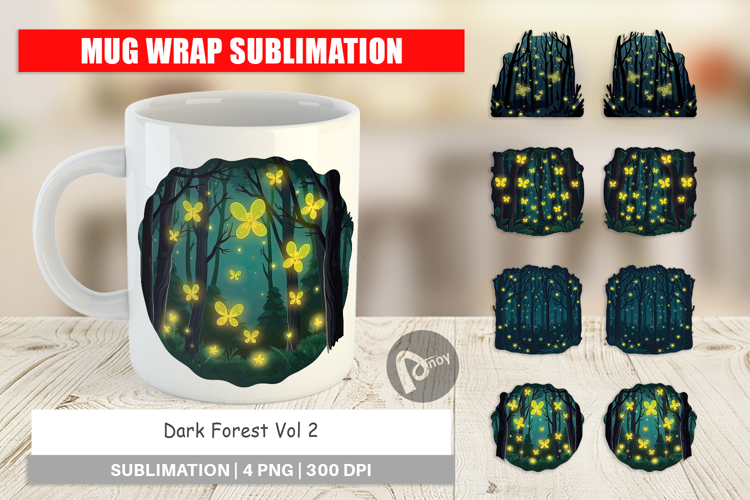 Mug Wrap Deep Forest