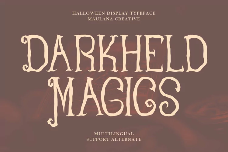 Darkheld Magics Halloween Display Typeface