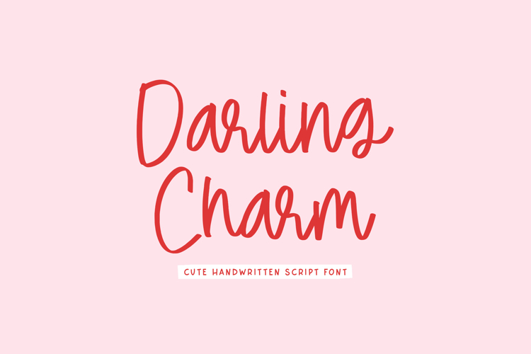 Darling Charm - Cute Handwritten Script Font