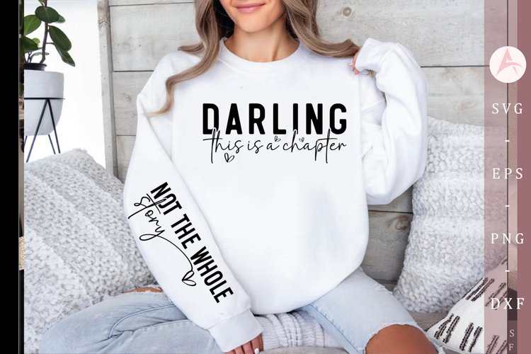 Darling This Is A Chapter Sleeve SVG