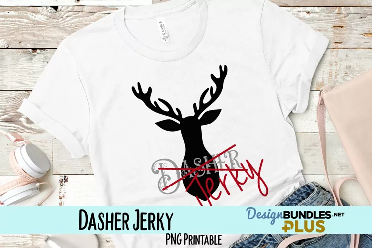 Dasher Jerky Sublimation PNG