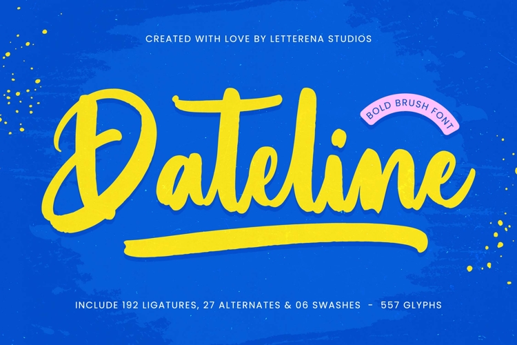 Dateline Bold Brush Font