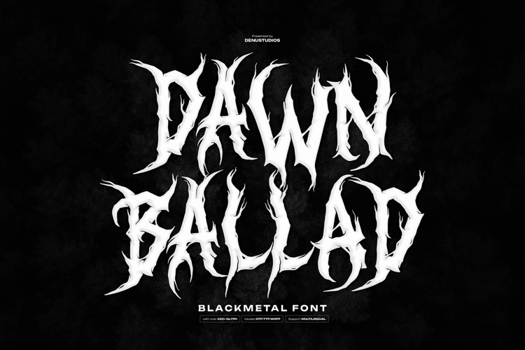 Dawn Ballad | Black Metal Font