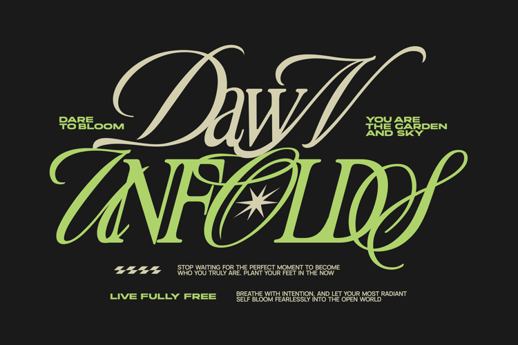 Dawn Unfold Typography Lettering Quotes T-shirt Design
