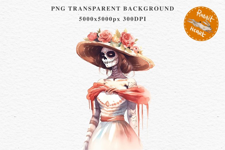 Day Of The Dead Halloween Mexican Clipart PNG Scrapbooking