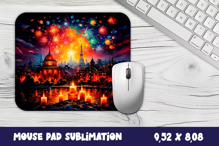 Mouse pad, sublimation, Day of the Dead carnival Mouse Pad