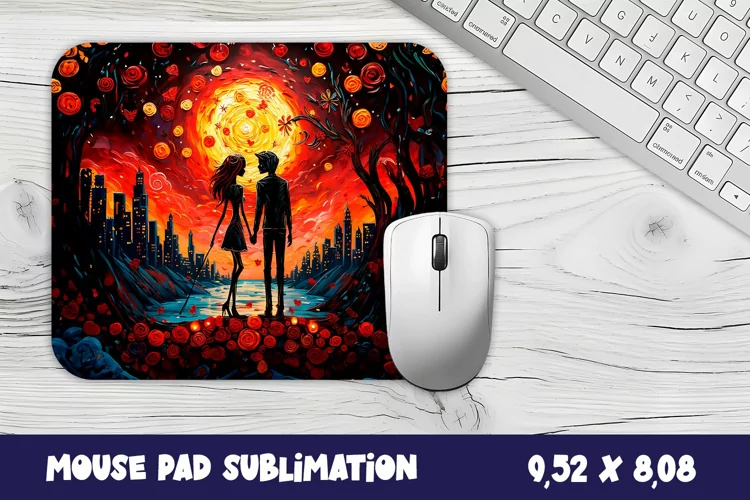 Mouse pad, sublimation, Day of the Dead carnival Mouse Pad