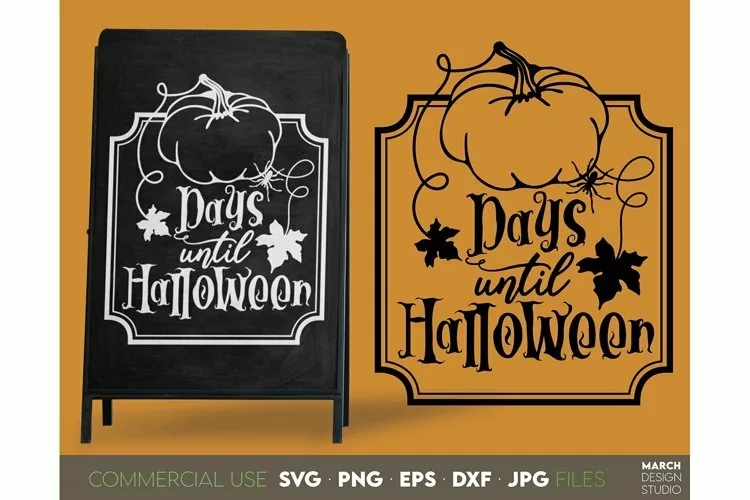 Days Until Halloween SVG | Candy Countdown SVG | Halloween