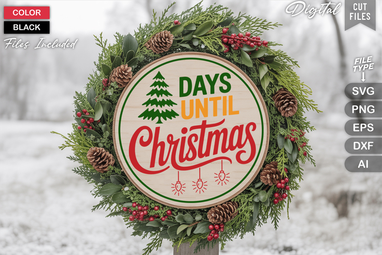 Round Christmas Svg Image 6