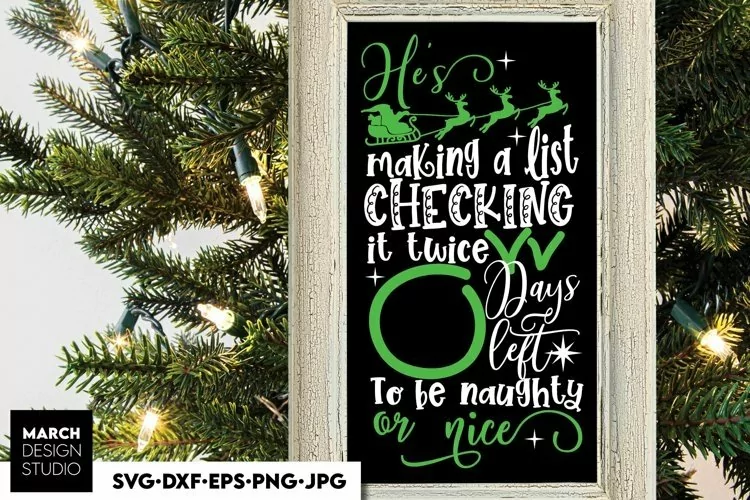 Days Until Christmas SVG | Christmas Countdown SVG | Advente