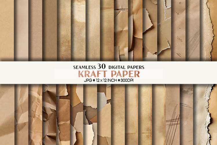 kraft paper | seamless vintage brown recycled craft grunge