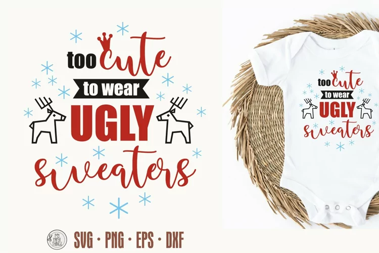 Baby Christmas svg | Ugly Christmas Sweaters svg