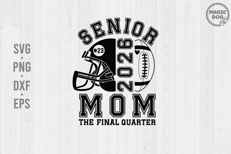Senior Football Mom Svg Image 13