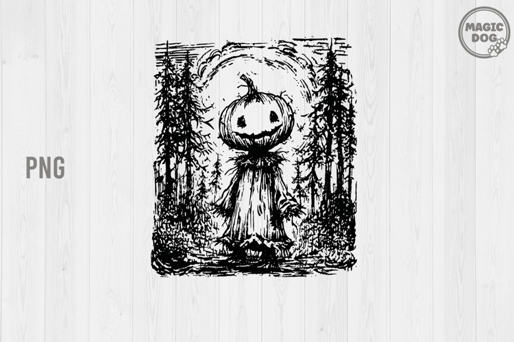 Horror Pumpkin Halloween|Spooky Season|Halloween Gothic Girl example image 1