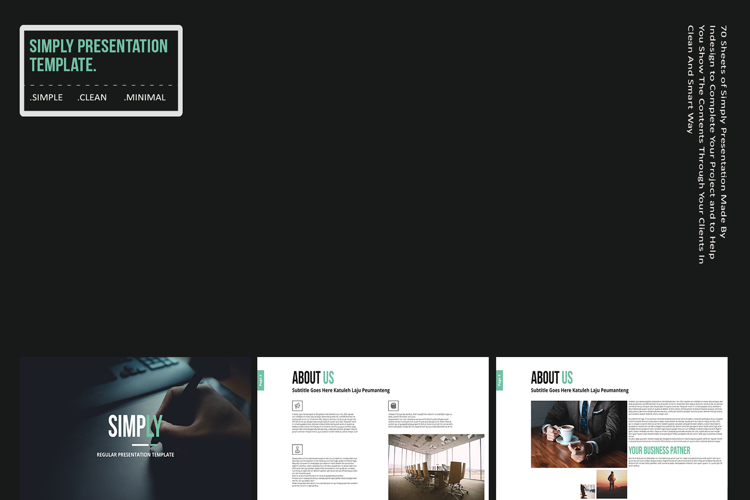 Simply Presentation Template 56 Pages InDesign INDD