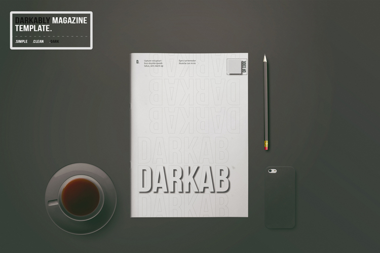 Darkably Magazine Template | 32 Pages INDD