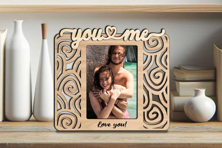 Abstract Design You and Me SVG Frame Photo Love Romantic