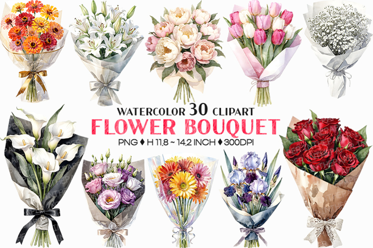 Flower Bouquet Clipart Image 2
