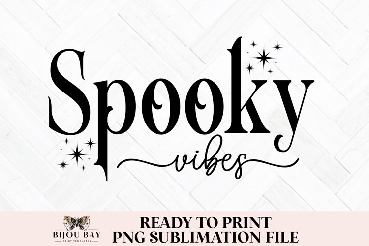 Spooky Vibes Halloween Sublimation PNG