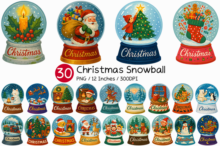 Christmas Snowman Clipart Image 6