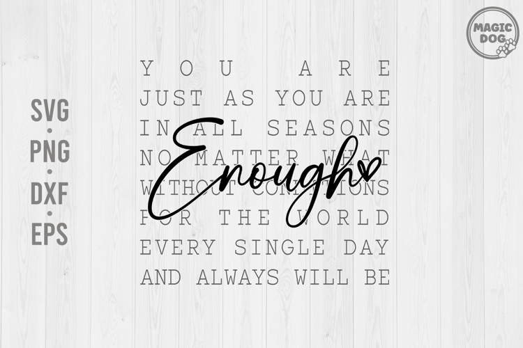 Always Enough Mental Health, Motivational|Inspirational SVG