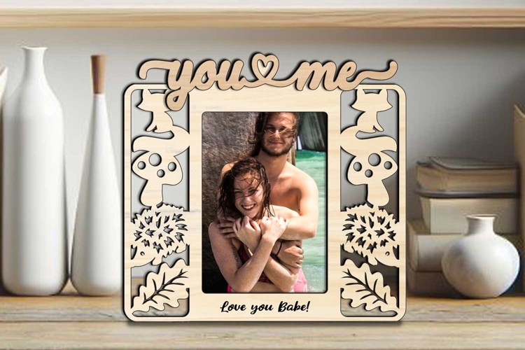 Fall Autumn You and Me Frame Photo SVG Love Romantic Gift