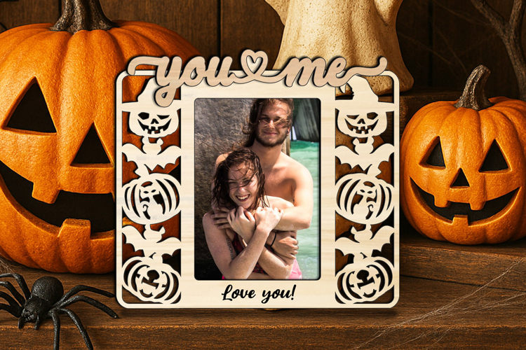 Halloween SVG You and Me Frame Photo Picture Love Romantic