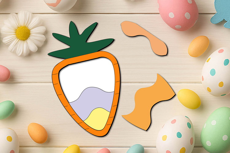 Kid Game Carrot SVG Laser Easter Puzzle Child Holiday Gift