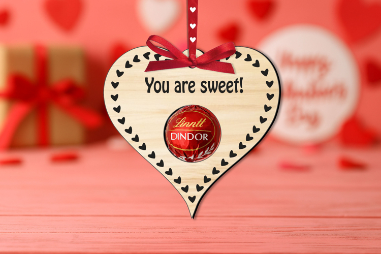 Love Bonbon Sweet Candy Holder SVG Laser Present Heart Gift