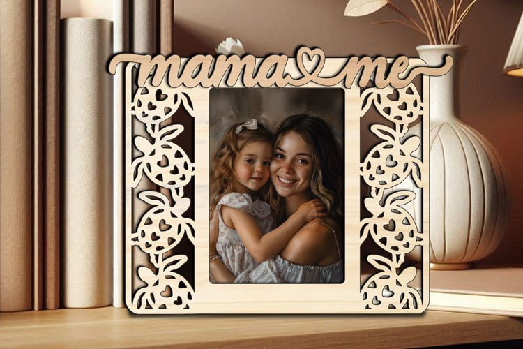 Mama and Me SVG Frame Photo Picture Love Daughter Son Kid