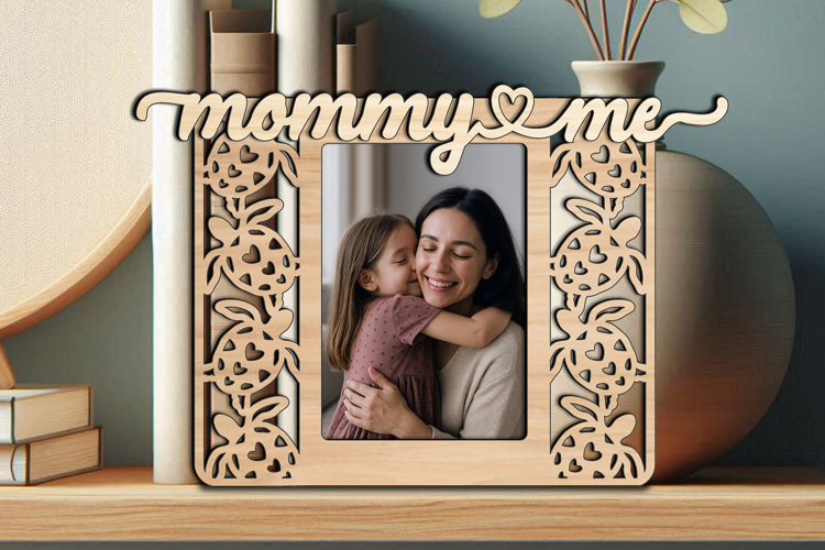 Photo Frame Mommy and Me SVG Picture Love Daughter Son Kid