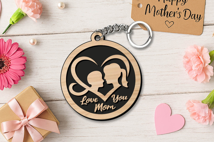 Mom Keychain Svg Image 4