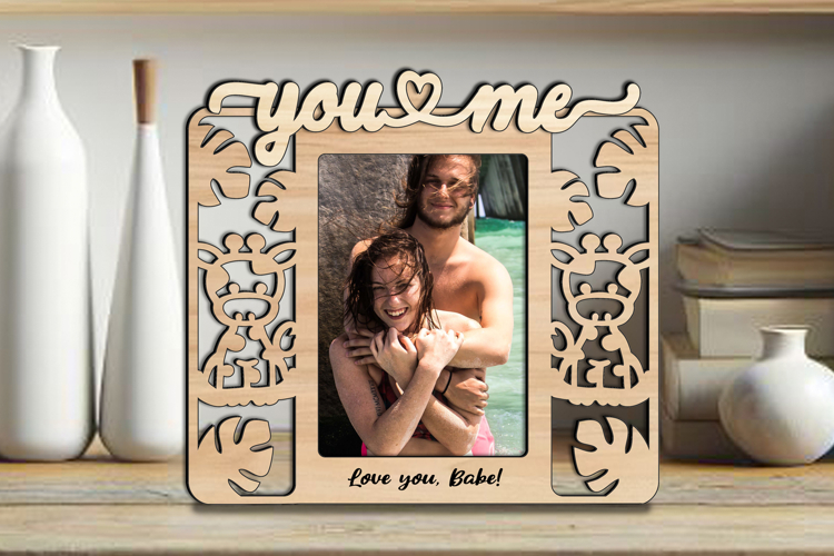 SVG Safari You and Me Frame Photo Picture Love Romantic Gift