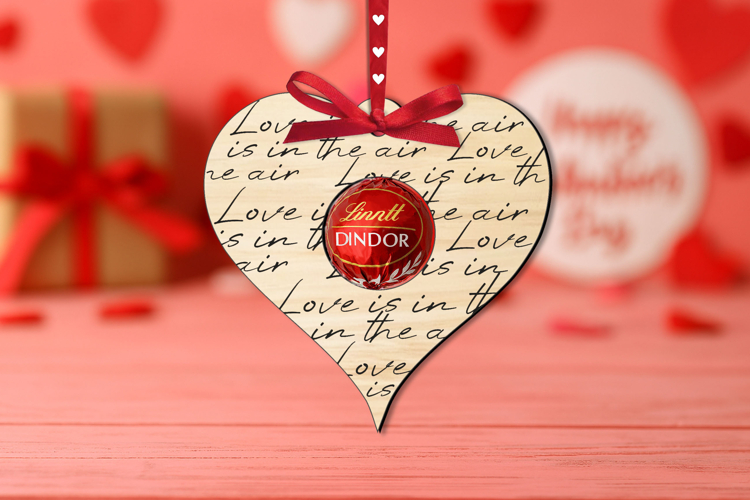 Valentine Heart Candy Holder SVG Love Gift Laser Present