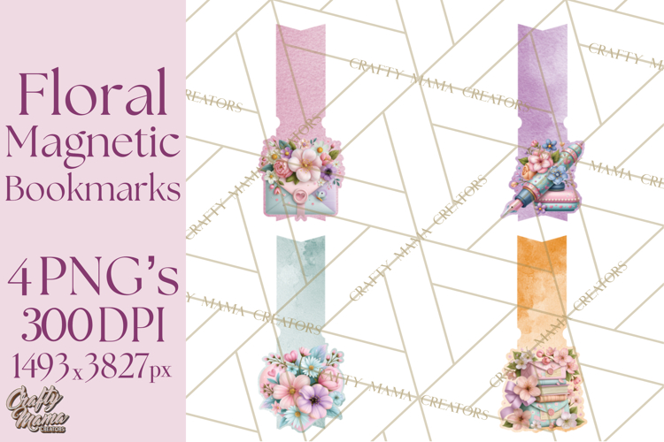 Bookish Blooms Floral Reading   Stationery PNG Clipart