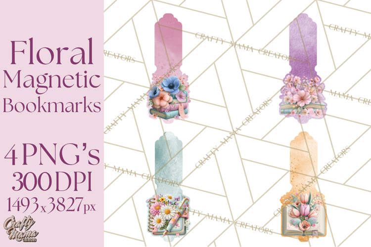 Bookish Blooms Floral Reading   Stationery PNG Clipart