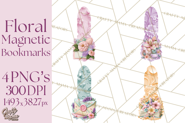 Bookish Blooms Floral Reading   Stationery PNG Clipart