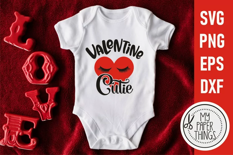 Baby Valentine svg | Valentine Cutie svg