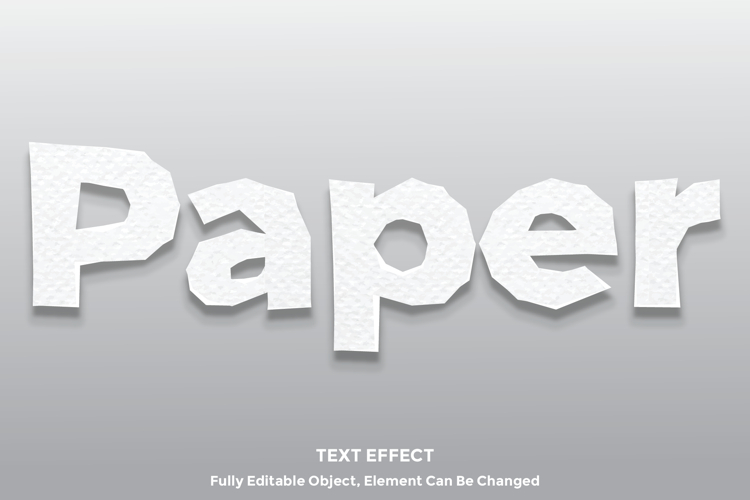 Paper 3D Text Effect for Illustrator