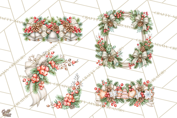 Winter Magic Rustic Christmas Frames and Signs
