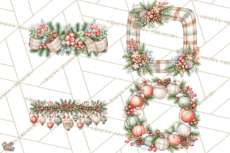 Winter Magic Rustic Christmas Frames and Signs