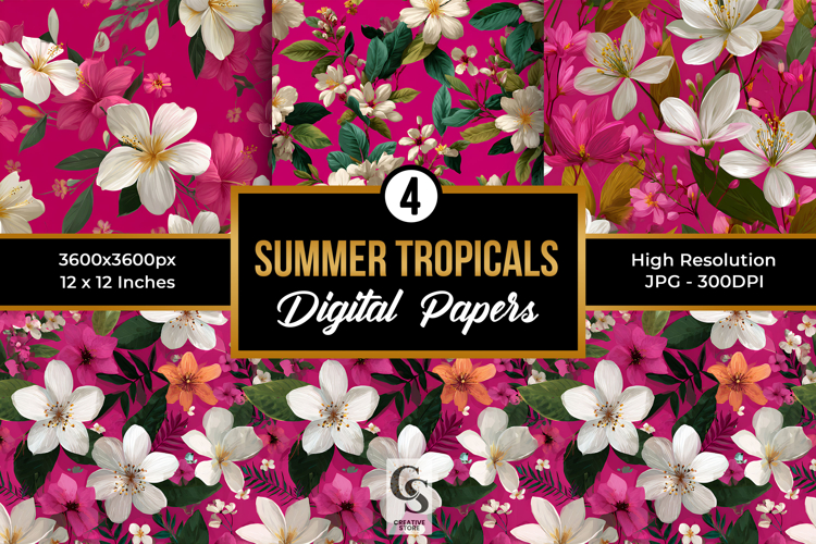 Summer Digital Paper Image 2